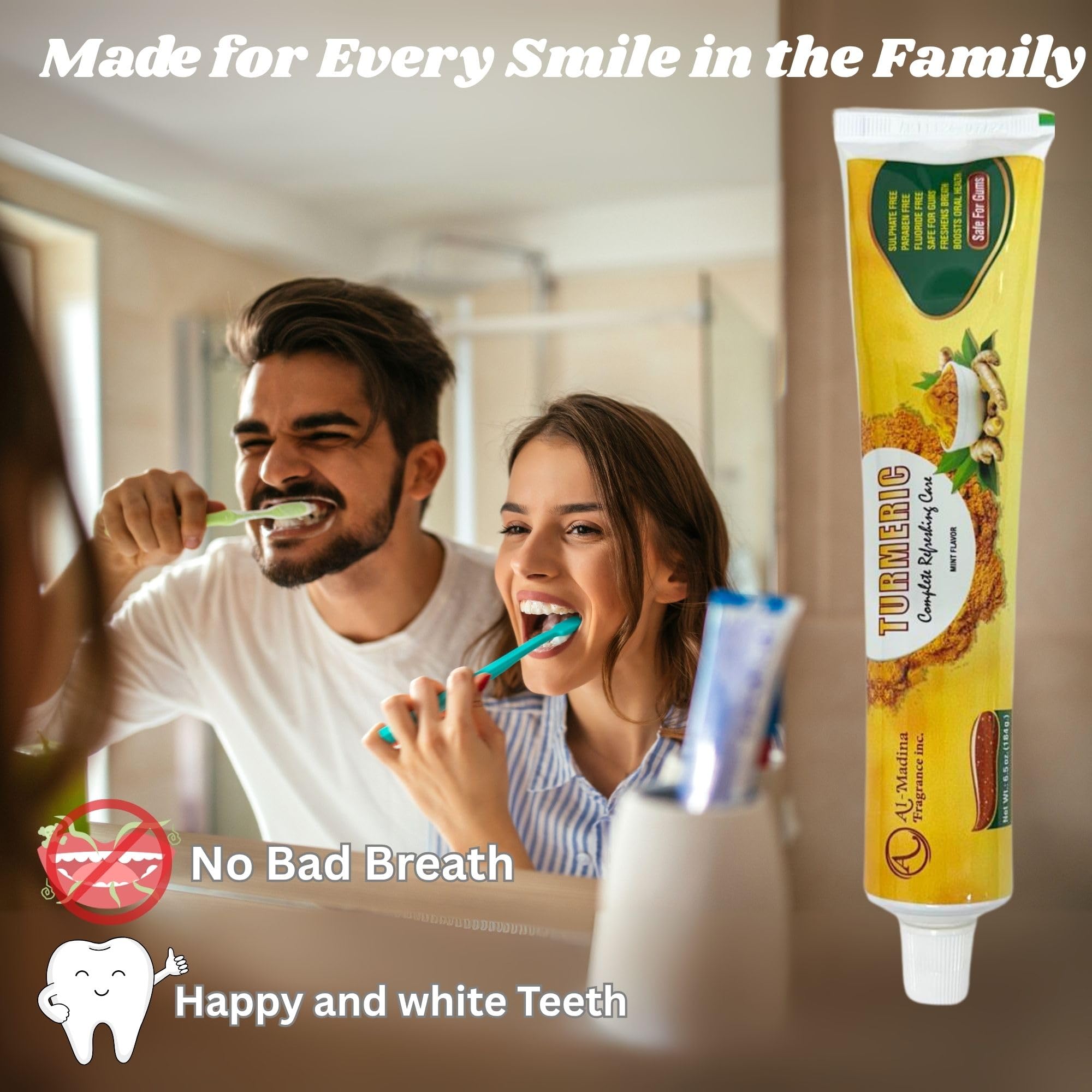 Amazon.com: Turmeric Toothpaste – Saffron, Aloe Vera, Tea Tree